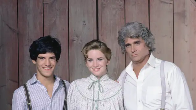 Matthew Layorteaux, Melissa Gilbert und Michael Landon