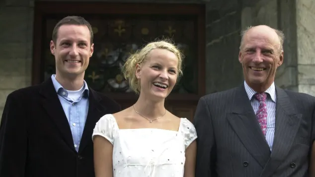 Haakon, Mette-Marit und Harald