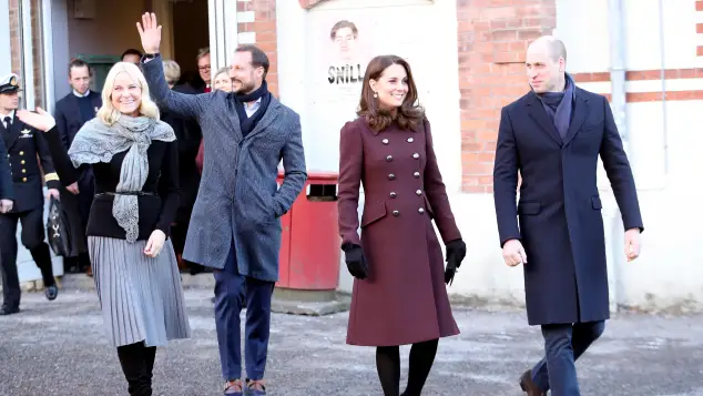Mette Marit, Prinz Haakon, Herzogin Kate und Prinz William