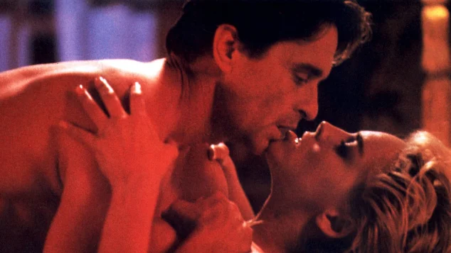 Michael Douglas und Sharon Stone in „Basic Instinct“
