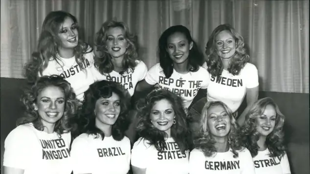 Die „Miss World“-Teilnehmerinnen 1977