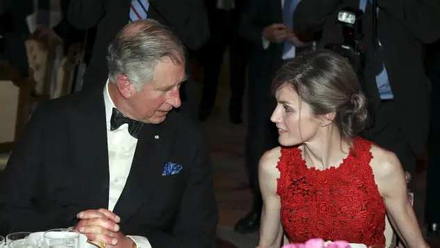 Prinz Charles und Königin Letizia