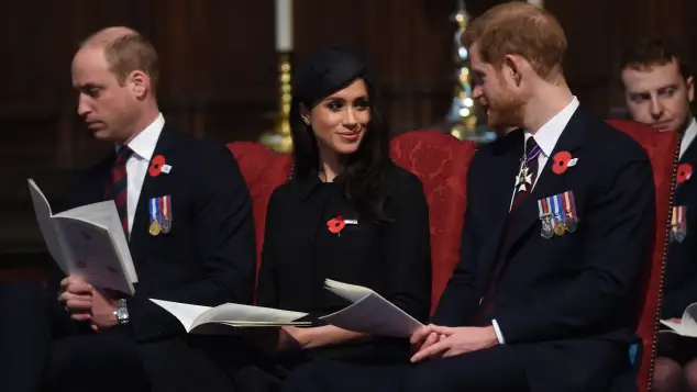 Prinz William, Meghan Markle und Prinz Harry