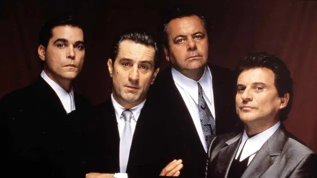 Ray Liotta, Robert De Niro, Paul Sorvino, Joe Pesci in „GoodFellas”