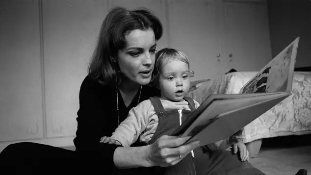 Romy Schneider und ihr Sohn David Christopher Meyen