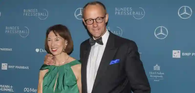 Friedrich Merz mit seiner Frau Charlotte