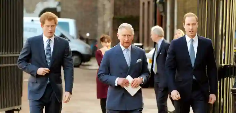 Prinz Harry, König Charles und Prinz William