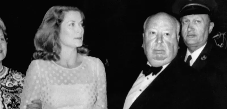Grace Kelly und Alfred Hitchcock