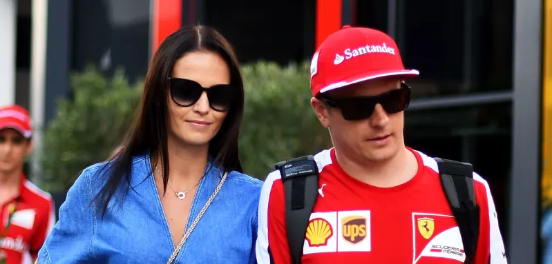 Kimi Räikkönen und Minttu Virtanen
