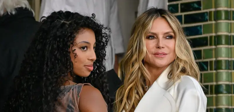 Lou und Heidi Klum auf der Fashionweek.