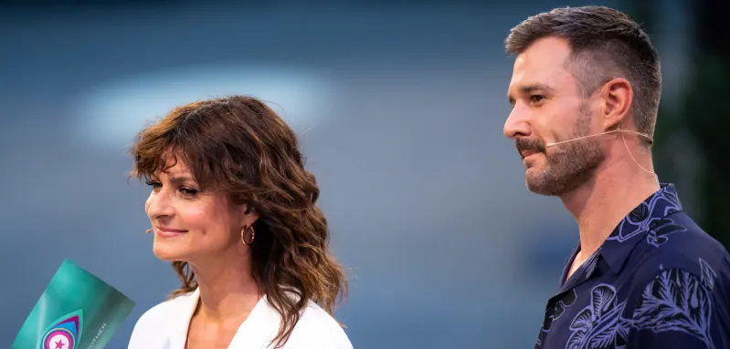 Marlene Lufen und Jochen Schropp