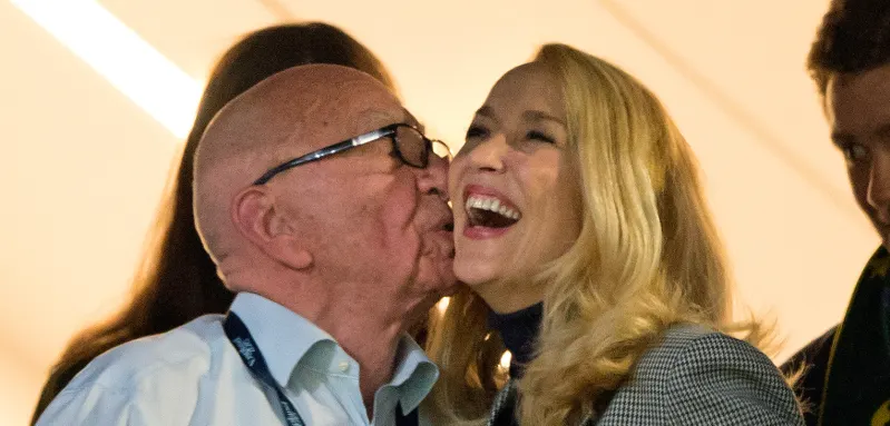 Rupert Murdoch und Jerry Hall