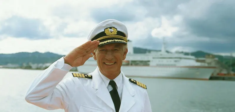 Siegfried Rauch als „Jakob Paulsen“ auf dem „Traumschiff“