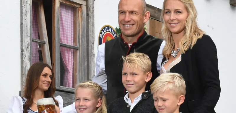 Arjen Robben und seine Familie