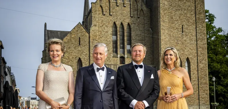 Königin Mathilde, König Philippe, König Willem-Alexander und Königin Maxime