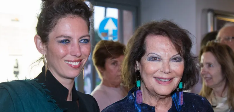 Italy Premiere of Rudy Valentino in Rome Italian actress Claudia Cardinale with her daughter Claudi