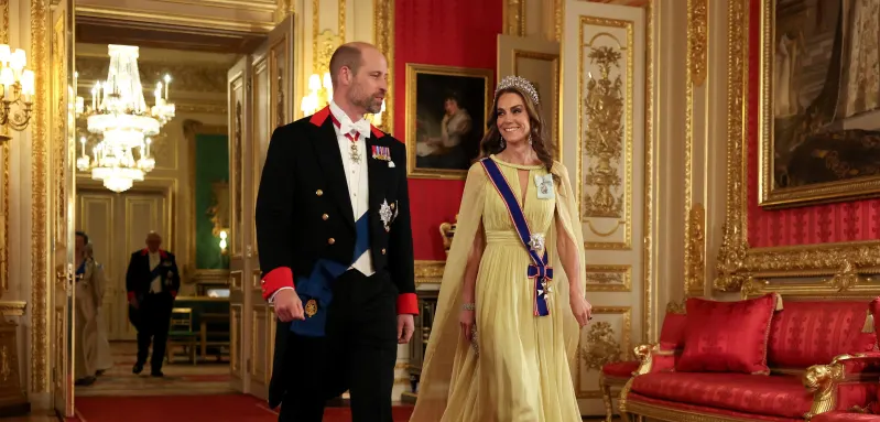 Prinzessin Kate und Prinz William beim Staatsbankett