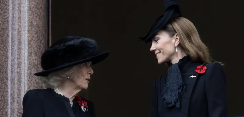 Königin Camilla und Prinzessin Kate