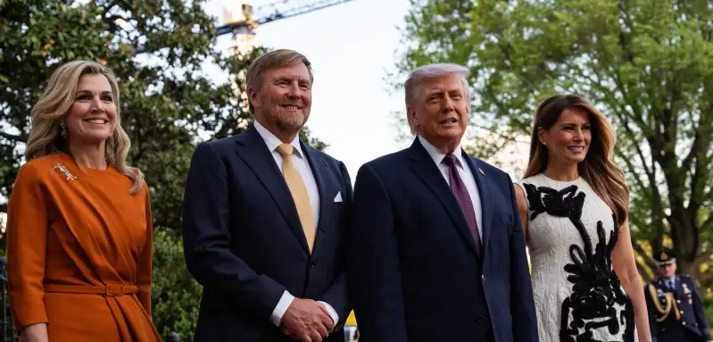 Königin Máxima, König Willem-Alexander, Donald Trump und Melania Trump