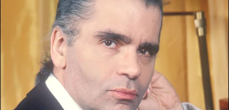 Karl Lagerfeld im Jahr 1984 Modedesigner Chanel