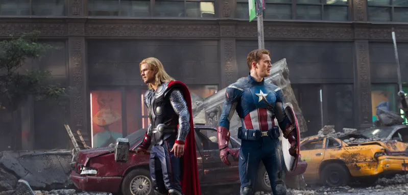 „Thor“ und „Captain America“ in „Marvels The Avengers“
