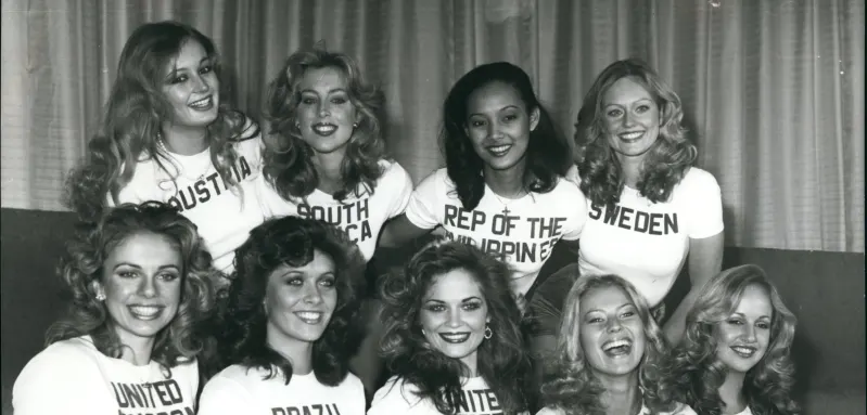 Die „Miss World“-Teilnehmerinnen 1977