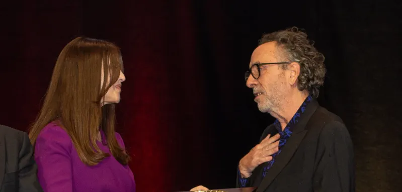 Monica Bellucci und Tim Burton