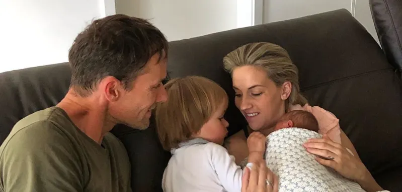 Sven Hannawald mit Familie