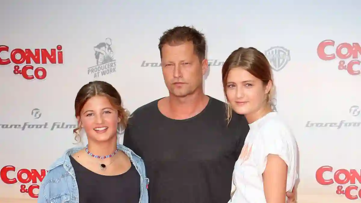Till Schweiger mit seinen Töchtern Emma und Lilli