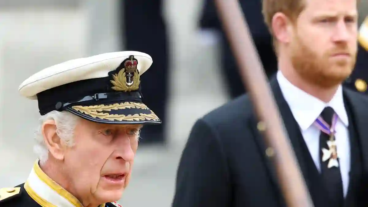 König Charles und Prinz Harry