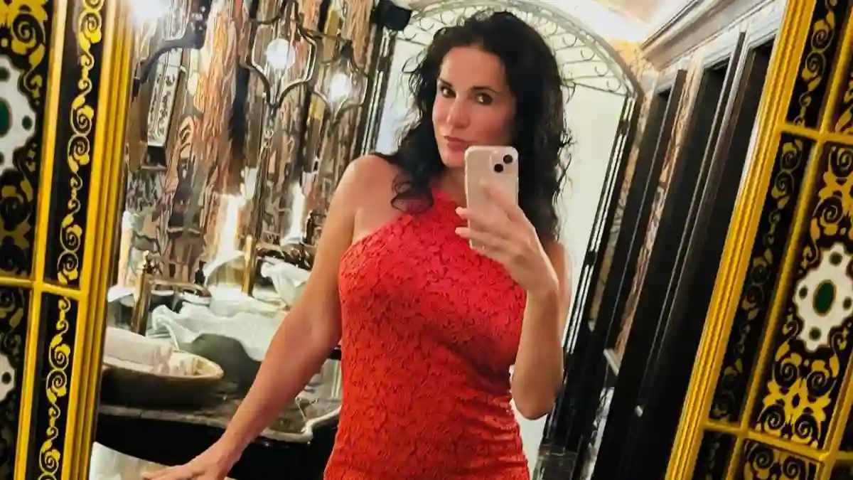 mariella ahrens heiß sexy lady in red xs kleid mini knapp