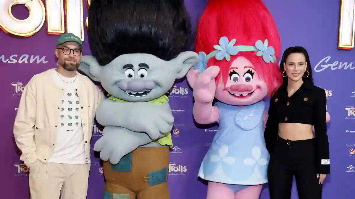 Mark Forster und Lena Meyer-Landrut red carpet roter teppich film trolls