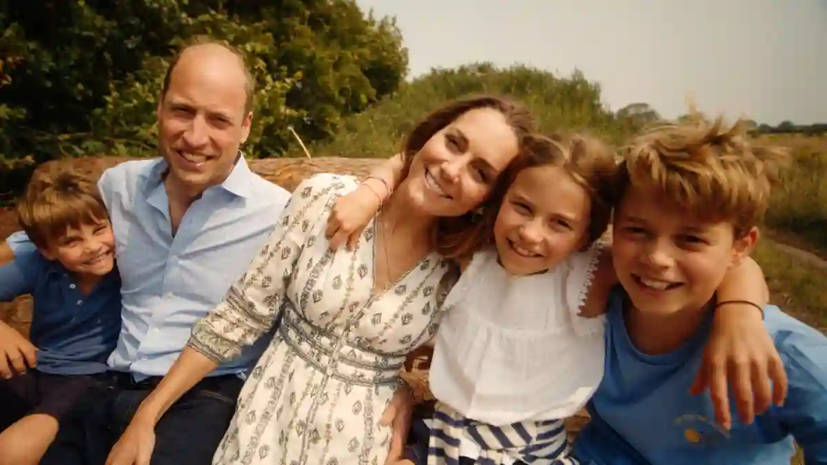 Prinz Louis, Prinz William, Prinzessin Kate, Prinzessin Charlotte & Prinz George