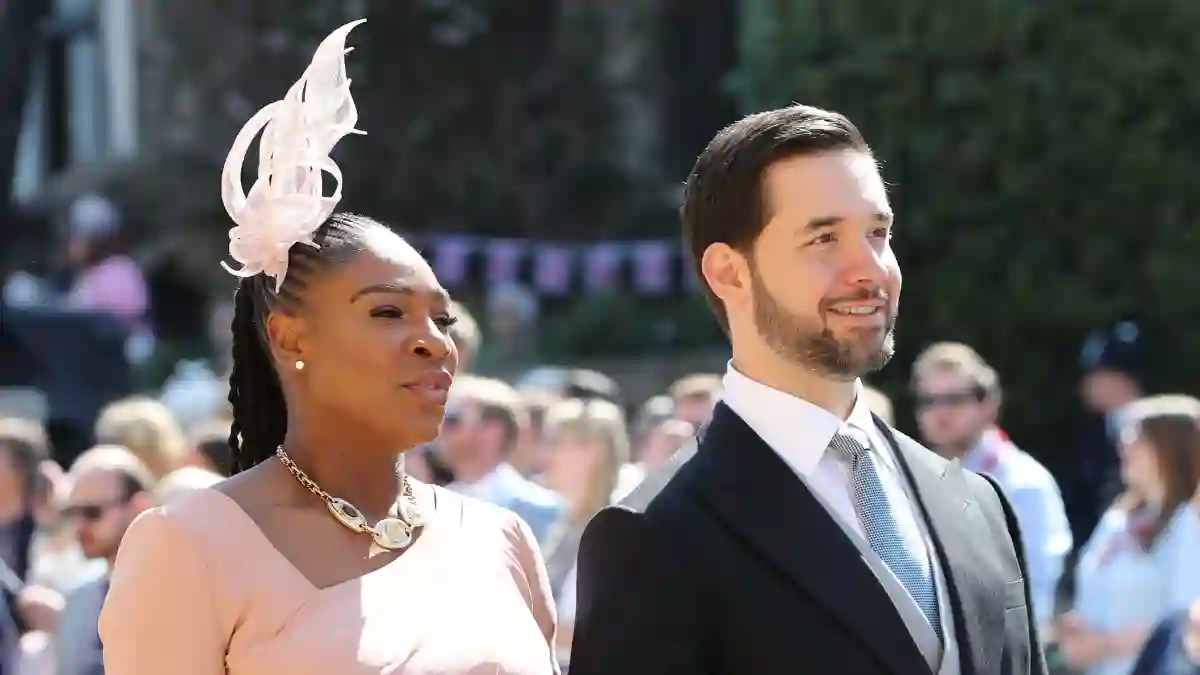 Serena Williams und ihr Mann Alexis auf der Hochzeit von Harry und Meghan.