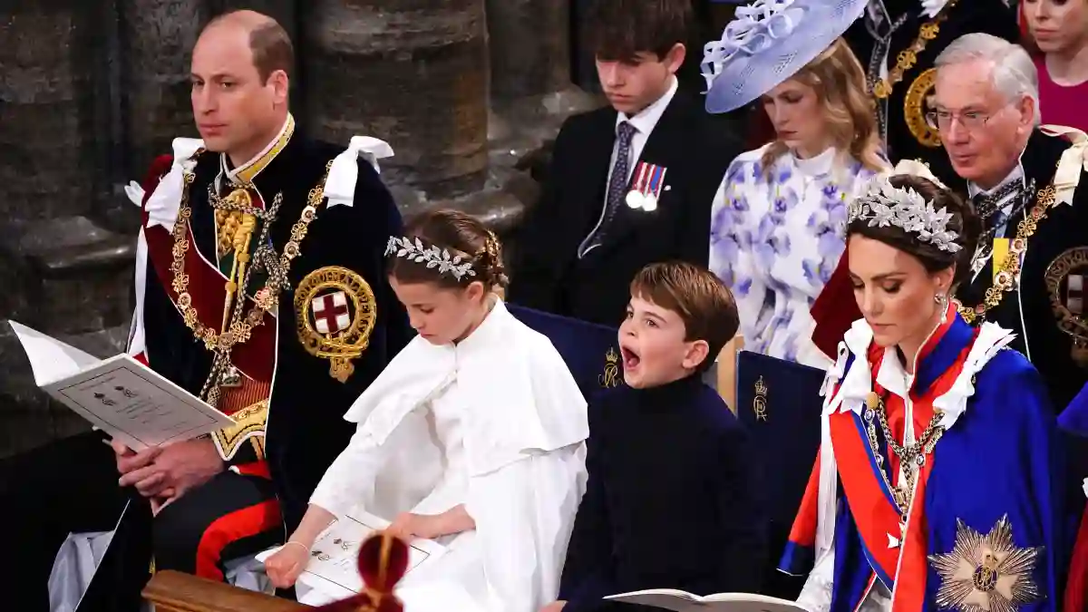 Prinz William, Prinzessin Charlotte, Prinz Louis und Herzogin Kate