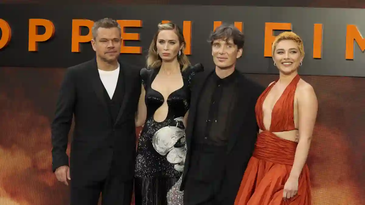 Oppenheimer UK Premiere, Odeon Luxe in Leicester Square, London on 13 July 2023 Matt Damon, Emily Blunt, Cillian Murphy