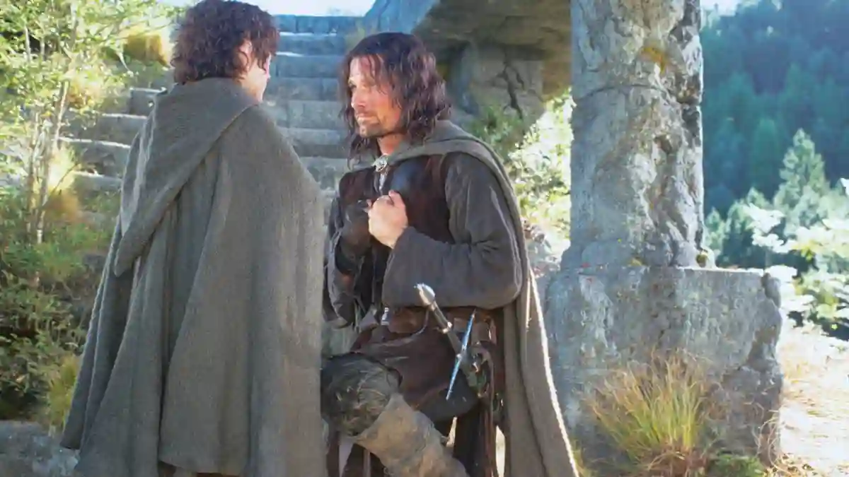 „Frodo“ und „Aragorn“ bei „Herr der Ringe“ 2001