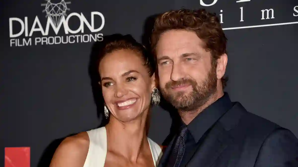 Morgan Brown und Gerard Butler im Jahr 2018