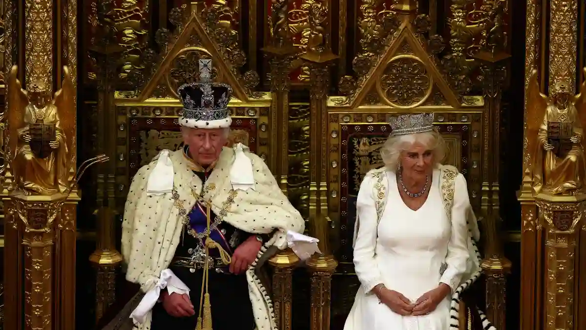 König Charles und Königin Camilla bei der Parlamentserföffnung am 17. Juli 2024