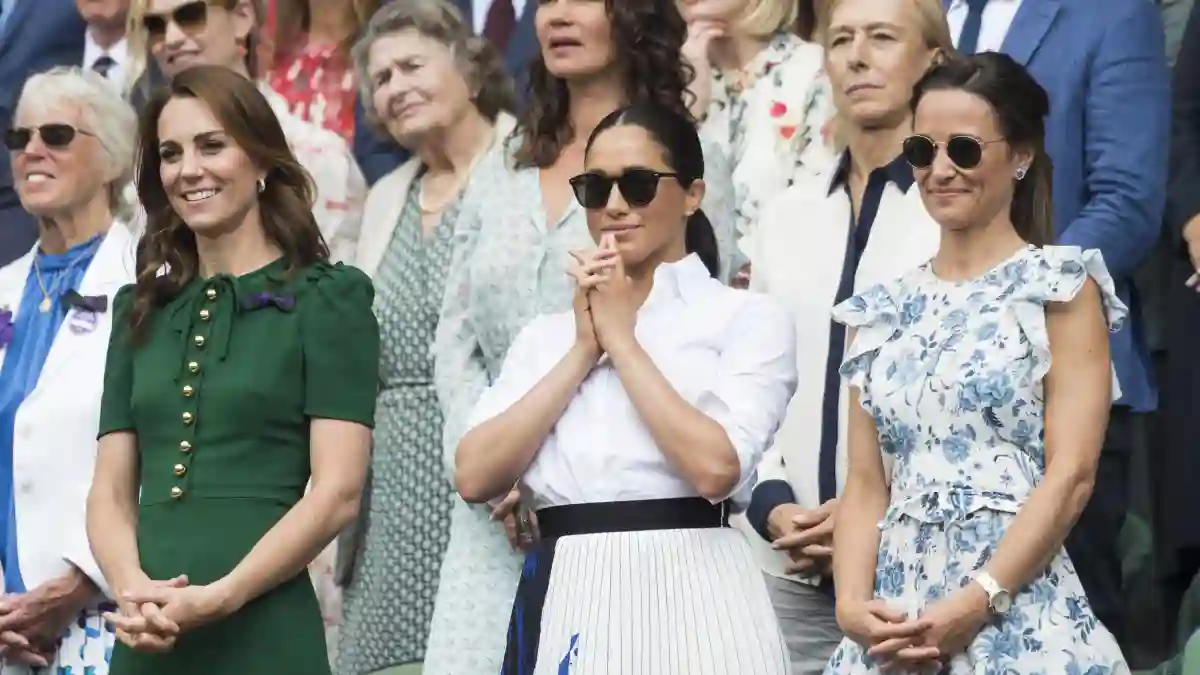 Herzogin Kate, Herzogin Meghan und Pippa Middleton beim Wimbledon-Turnier