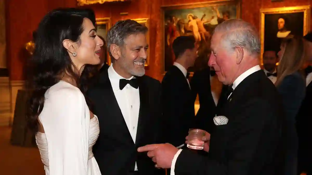 Prinz Charles, George und Amal Clooney verstehen sich prächtig