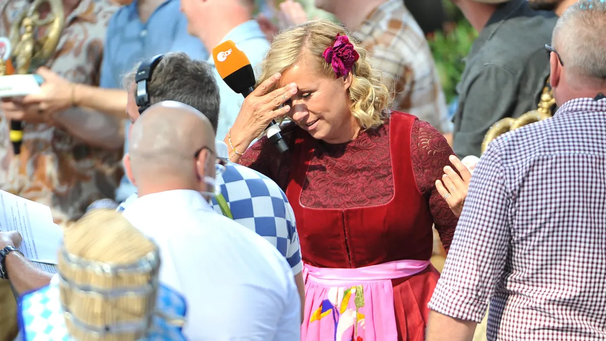 Andrea Kiewel beim „Fernsehgarten“
