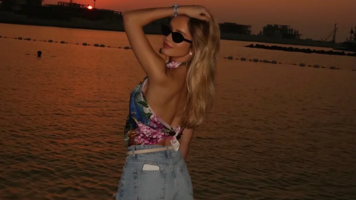 davina geiss heiß freizügig haut look hot pants