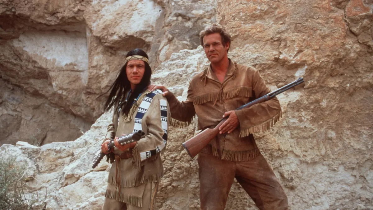 „Der Schuh des Manitu“ Michael Bully Herbig und Christian Tramitz als „Abahachi“ und „Ranger“