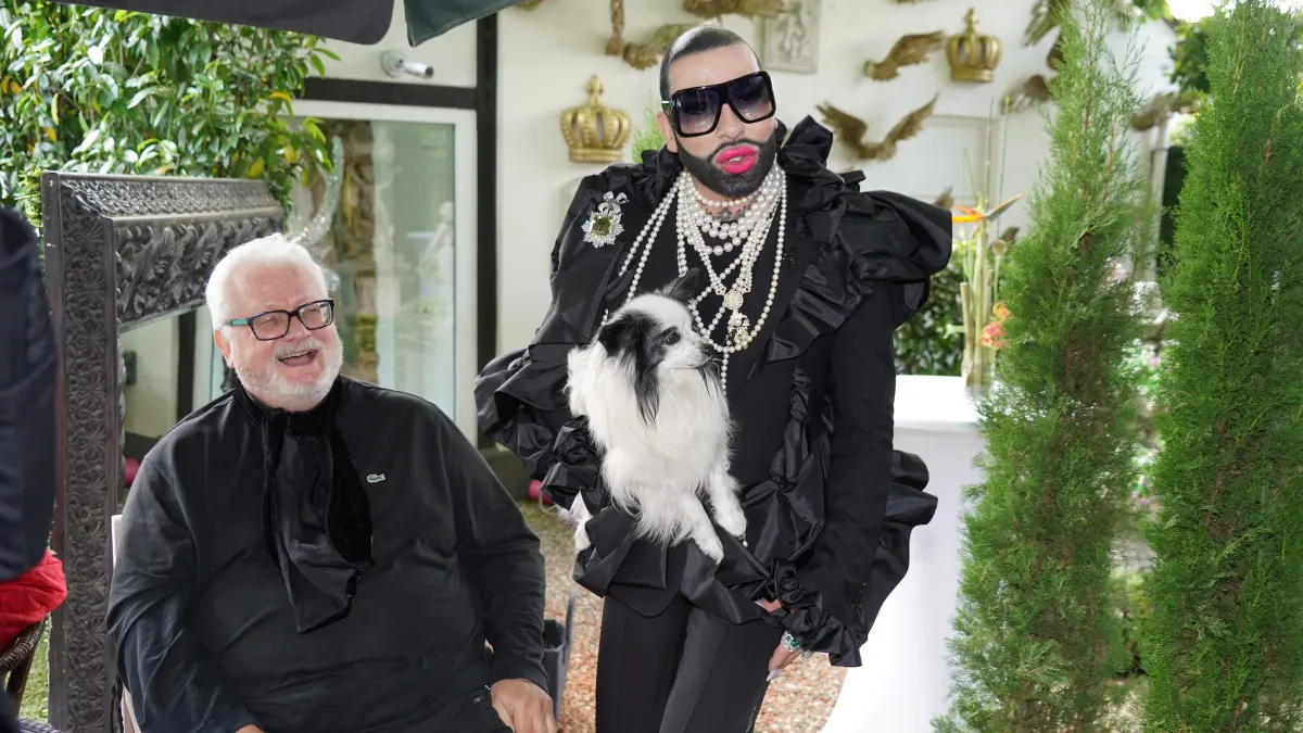 Dieter Schroth und Harald Glööckler früher