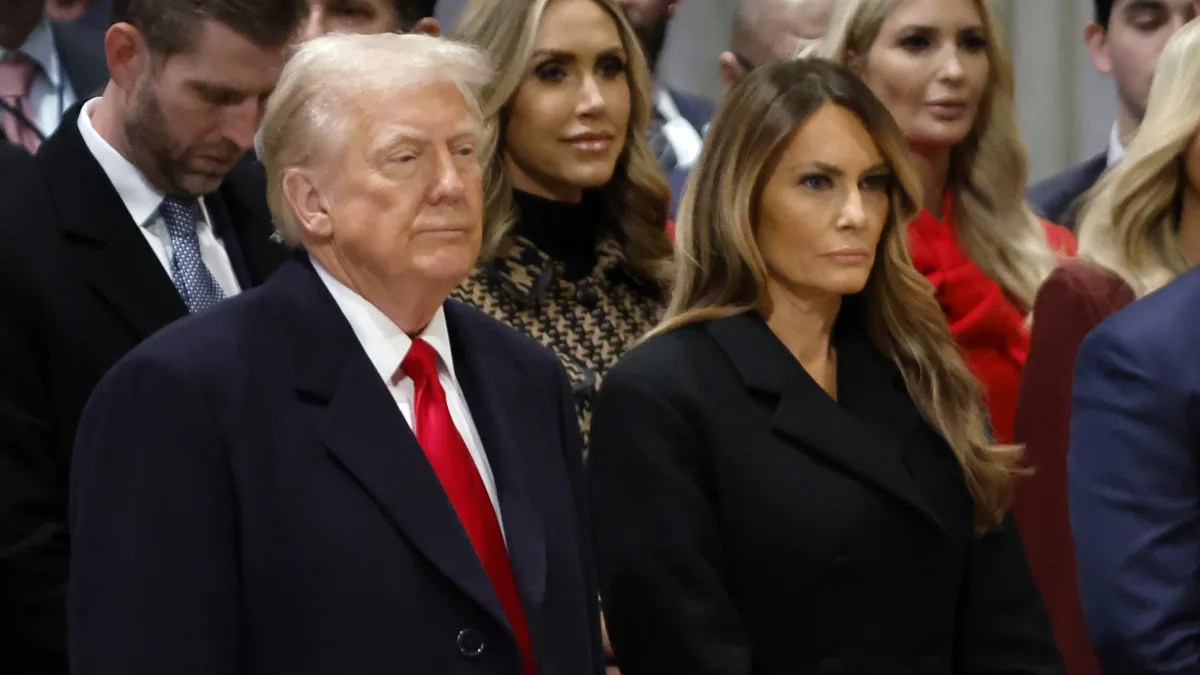 donald trump melania trump gottesdienst rede