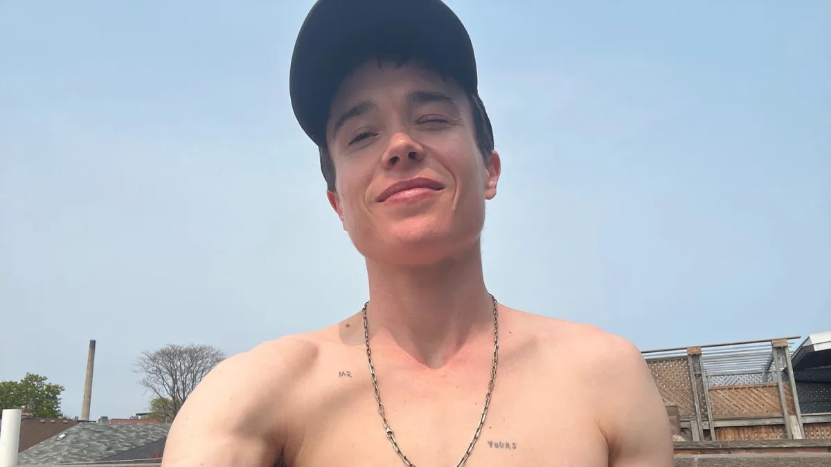 Elliot Page oben ohne