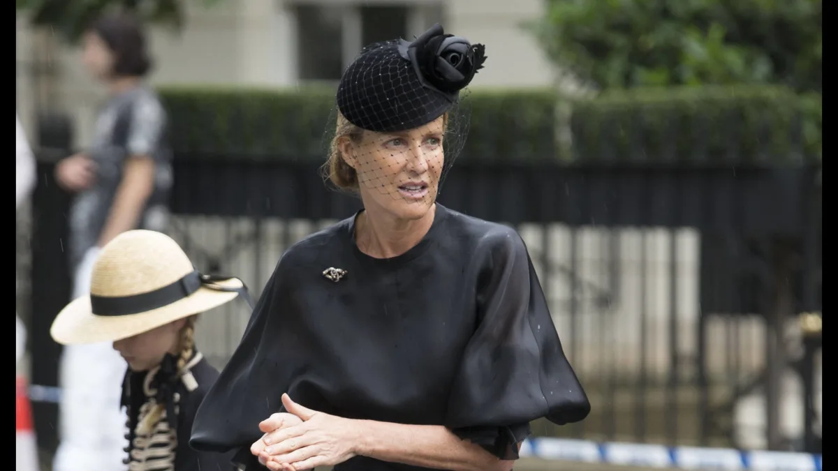 27 06 2017 London United Kingdom India Hicks arriving at the funeral of Countess Mountbatten of