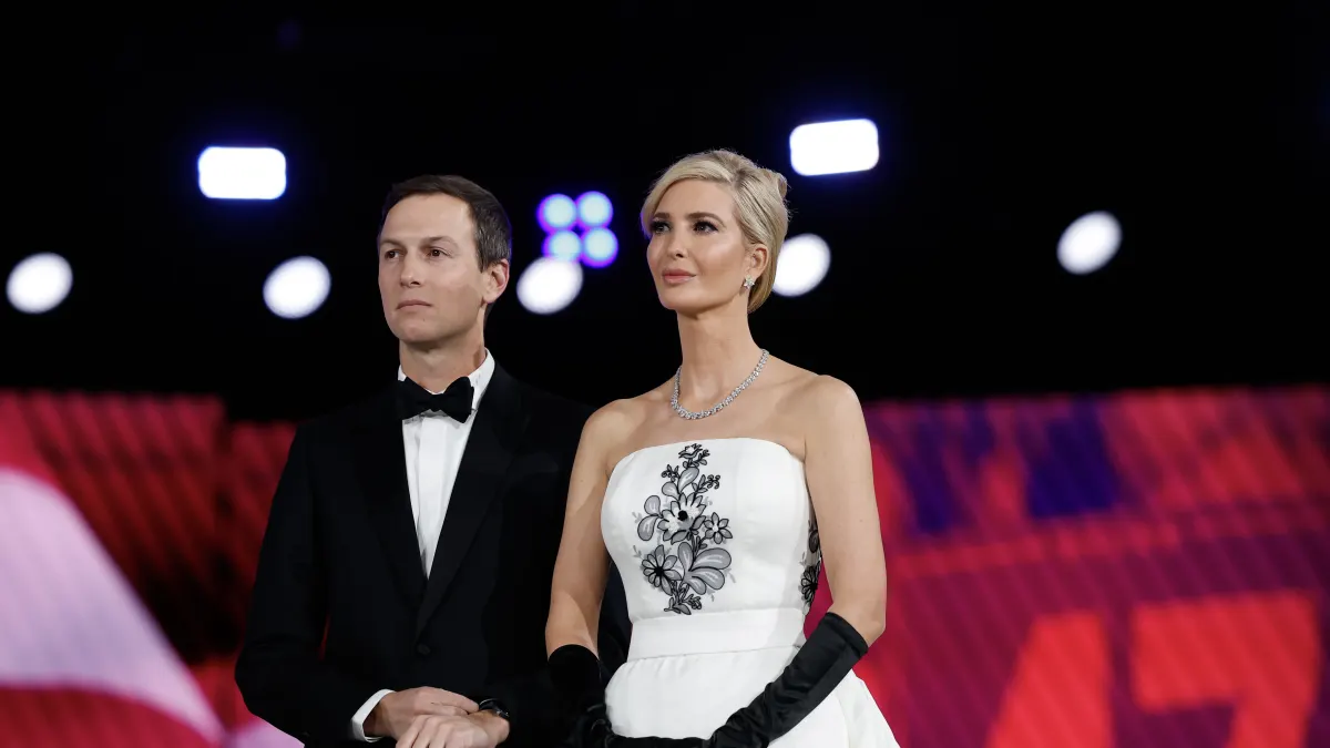 Jared Kushner und Ivanka Trump bei dem Amteinführungsball