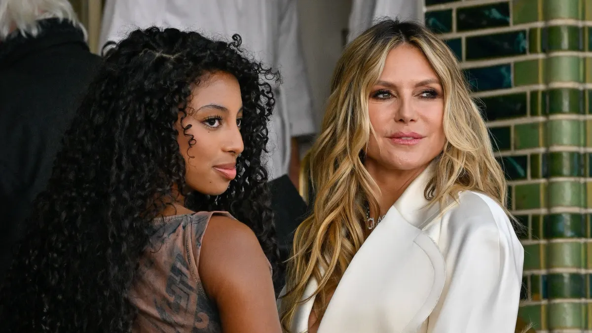 Lou und Heidi Klum auf der Fashionweek.